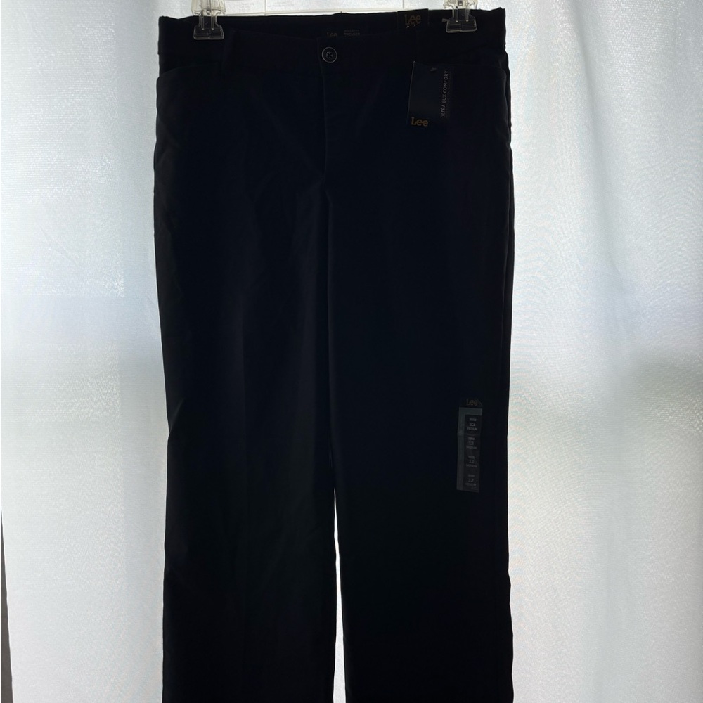Lee Black Trousers Straight Leg